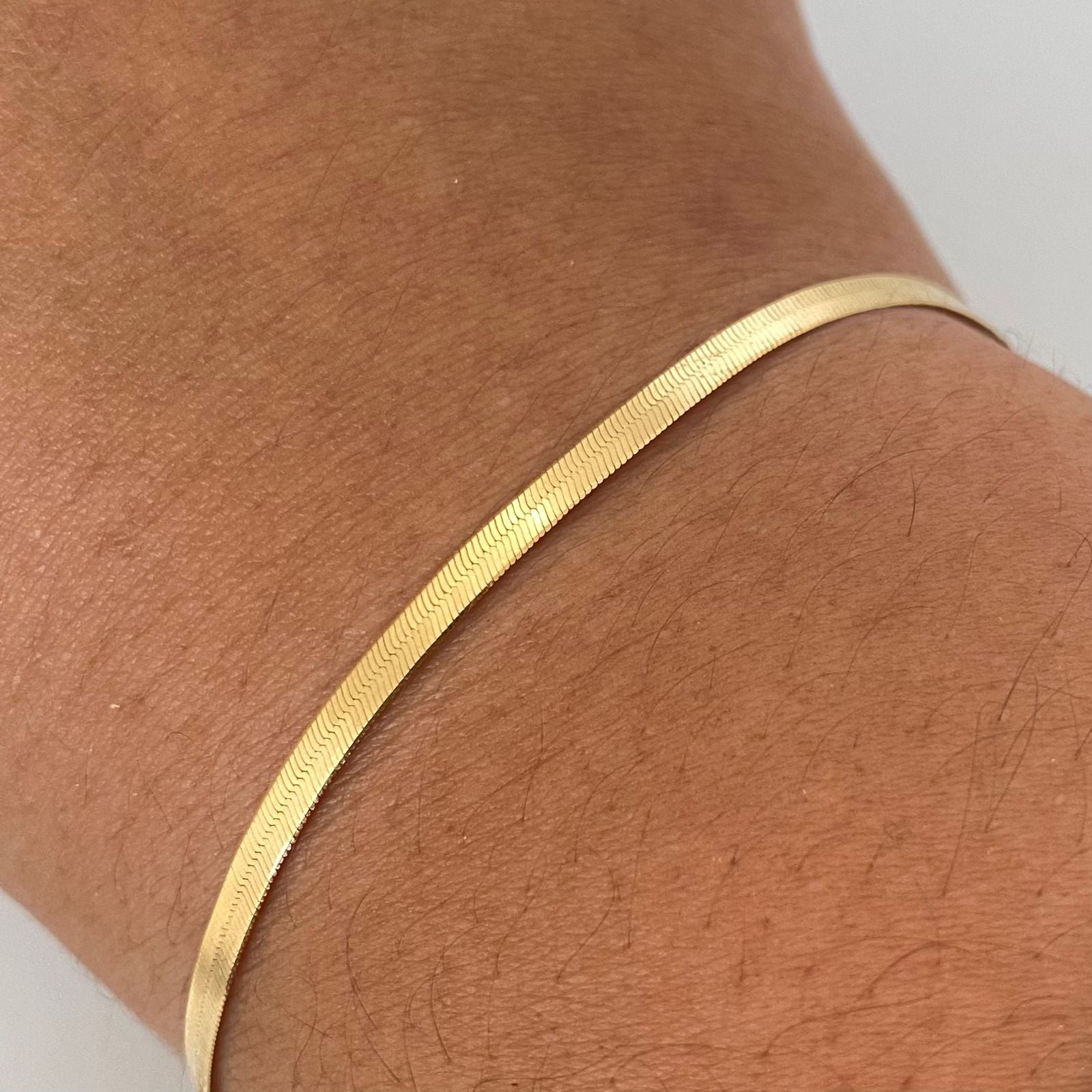 Pulso It espejo Oro amarillo 18k +1 / 2,55 Gr / 3,0 mm / 18,5 Cm